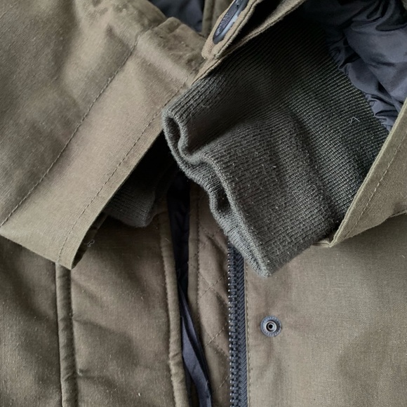 Aritzia Parka Community Paradigm Jacket Down Coat size XLarge Large Green - Picture 8 of 15